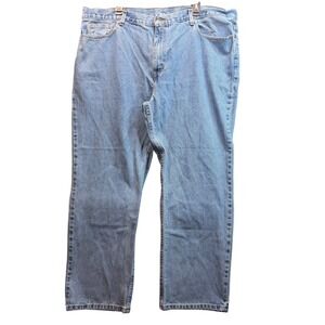 George Regular Fit Jeans Mens 46x30 Blue Medium Wash Cotton Straight Denim Dad